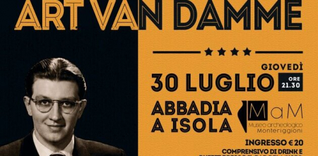 Ritratti in Jazz ad Abbadia a Isola, 30 luglio, ore 21.30: Art Van Damme e la sua straordinaria fisarmonica